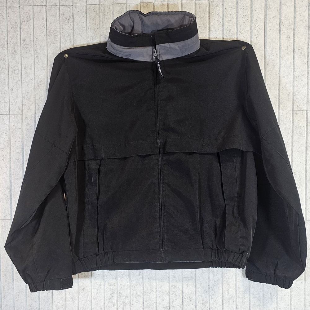 Port Authority Black Windbreaker Jacket Hooded Lightweight Women’s M